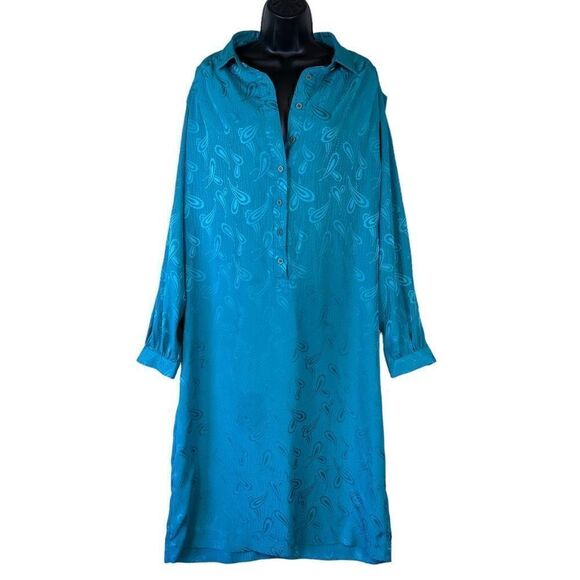 Schrader Jackets & Blazers - Vintage Schrader Sport Oversized Teal Green Mumu Women’s Size 20W